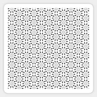 Black and white diamond shaped seamless pattern Sticker